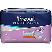 Prevail® Per-Fit® Women, Extra Absorbency, Lavender, Large, 72/Carton (PFW-513)