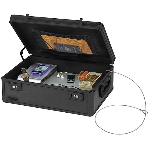 Vaultz Locking Storage Chest, Tactical Black (VZ00458) Staples