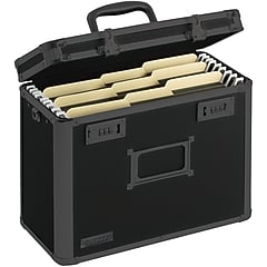 Vaultz Locking Mobile File Chest, Letter/Legal, Tactical Black