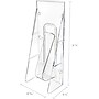 Deflecto Stand-Tall Brochure Holder, 4.5" x 11.875", Vertical, Wall Mounted, Clear Plastic (55601)~#|#~s1096048_sc7