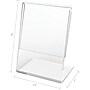 Deflecto Card Holder, 1 1/2" x 2", Vertical, Table Top, Clear Plastic, 10/Pack (20004)~#|#~s1096165_sc7