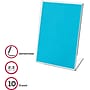 Deflecto Sign Holder, 5.875" x 2.5", Vertical, Table Top, Clear Plastic (20005RT)~#|#~s1096178_sc7