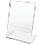 Deflecto Sign Holder, 5.875" x 2.5", Vertical, Table Top, Clear Plastic (20005RT)~#|#~s1096181_sc7