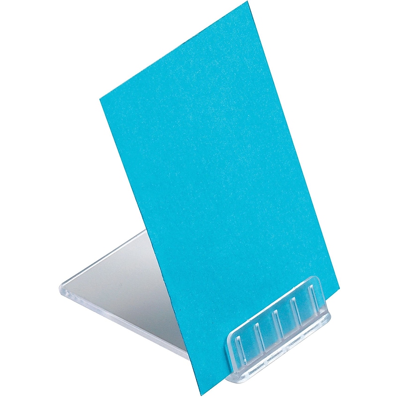 Deflecto Card Holder, Tabletop, Clear Plastic (20001RT) image 1