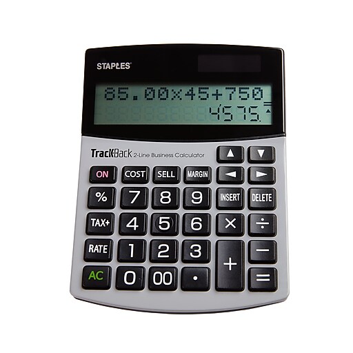Staples Trackback 2Line Business Calculator at Staples