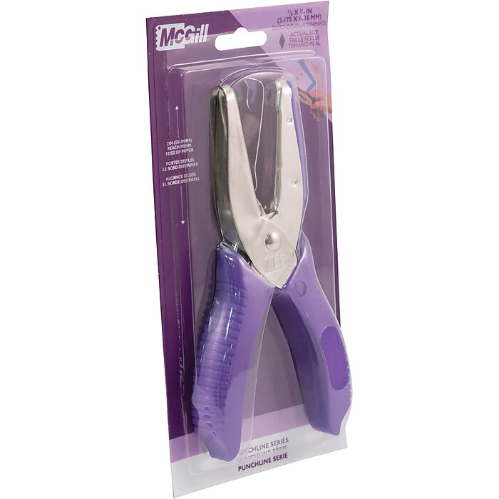 Punchline Medium-Duty 1-Hole Diamond Shape Punch, 15 Sheets/20 lb