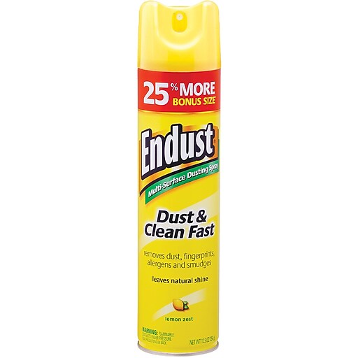 Endust® MultiSurface Dusting & Cleaning Spray, 12.5 Oz., EA at Staples
