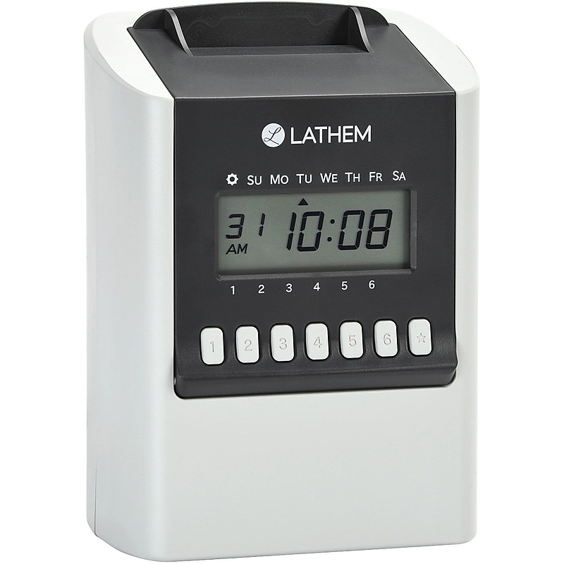 Lathem Automatic Calculating Time Clock (700E) image 1