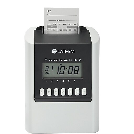 Lathem Automatic Calculating Time Clock (700E) at Staples