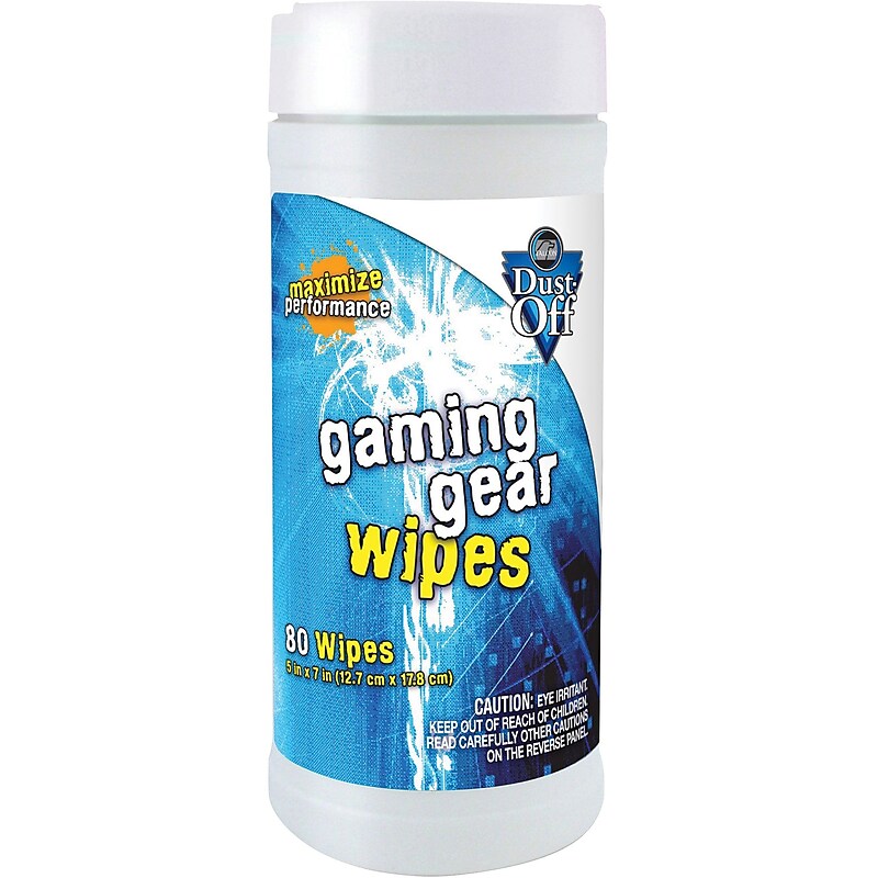 Falcon Dust-Off Gaming Gear Wipes, 80/Container (DFG20035) image 1