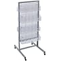 Azar Pegboard Display Brochure Holder, Vertical, Freestanding, Clear Metal (AZA700670-CLR)~#|#~s1099166_sc7