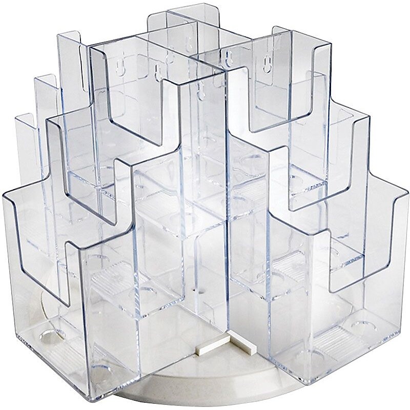 Azar Brochure Holder, 4.375" x 5", Vertical, Clear Acrylic (AZA252811) image 1