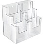 Azar Brochure Holder, 8.5" x 8", Horizontal, Desktop/Wall, Clear Acrylic, 2/Pack (AZA252815)~#|#~s1099176_sc7