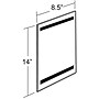 Azar Sign Holder, 8.5" x 14", Vertical, Wall Mounted, Clear Acrylic, 10/Pack (AZA129913)~#|#~s1099188_sc7