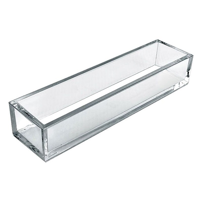 Azar Displays 11.75" x 2.875" Styrene Deluxe Tray, 4/Pack (556202) image 1
