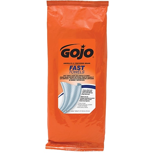Pack of 60 GOJO Fast Wipes Hand Cleaning Towels 