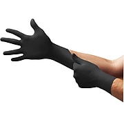 Ansell Black Dragon® Black Powder-Free Latex Exam Gloves, Size Large, 100/BX (BD-1003)