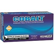 Ansell COBALT® Nitrile Exam Gloves, Beaded Cuff, Fully Textured, Size XL, 100/BX (N19)