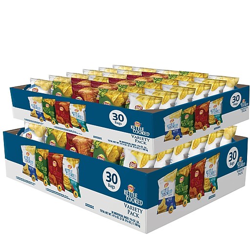 Lay's Kettle Cooked Chips, Variety, 60/Carton (FRI67550) at Staples