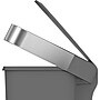 simplehuman Plastic Step Trash Can, Gray And Silver, 12 Gal. (CW1386)~#|#~s1100523_sc7