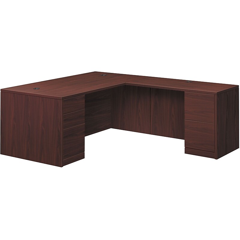 HON 10500 Series L-Station, Left, Mahogany Finish (HONH105LL7236N) image 1