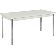 HON Utility Table, 60"W x 30"D, Loft Laminate, Loft Finish, Chrome Leg Finish