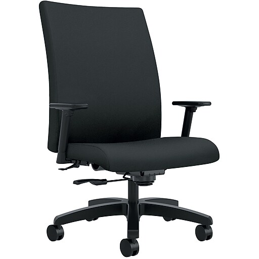 HON Ignition Fabric Big and Tall Chair, Black, Height and Width