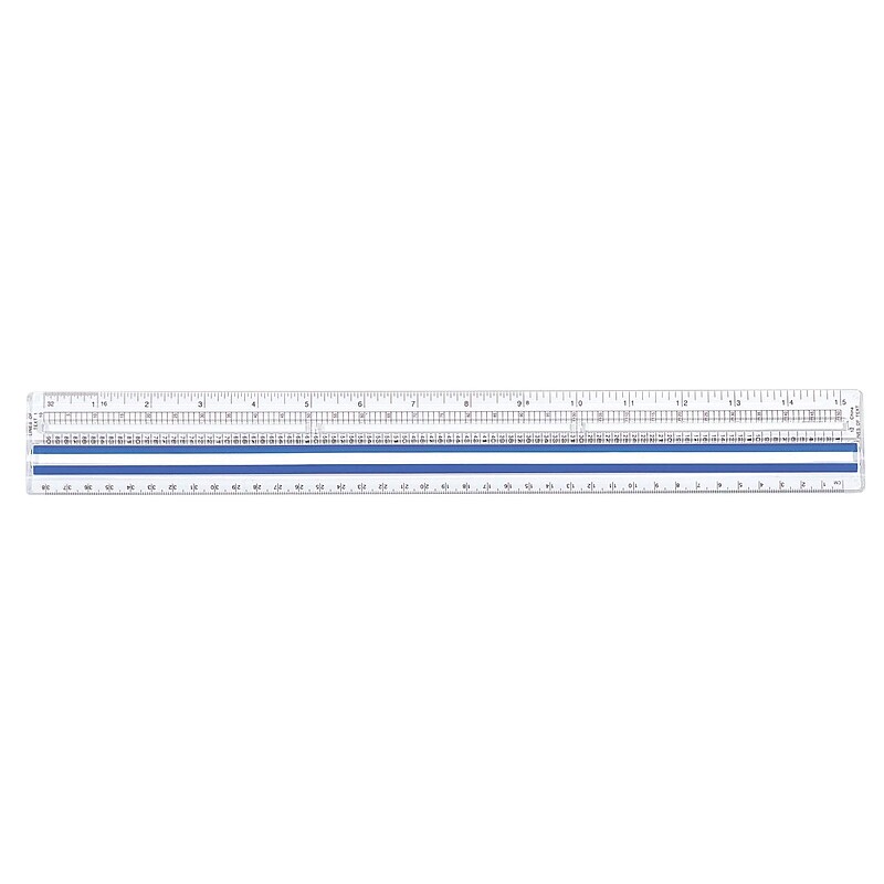 Staples 15" Data Processing Magnifying Plastic Ruler (51903) image 1