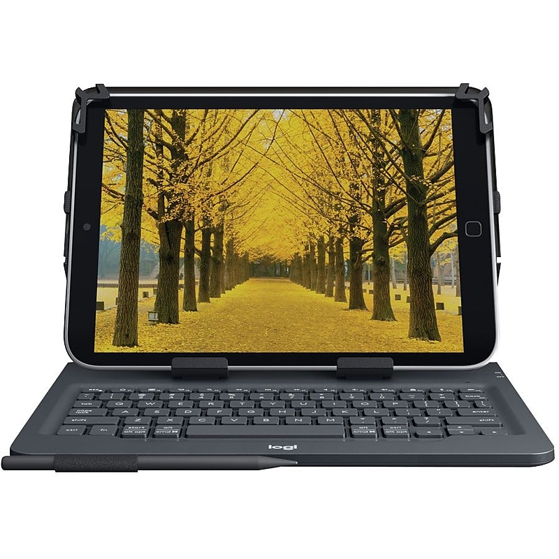 Logitech 920-008334 Universal Folio Integrated Bluetooth Keyboard for Tablets image 1