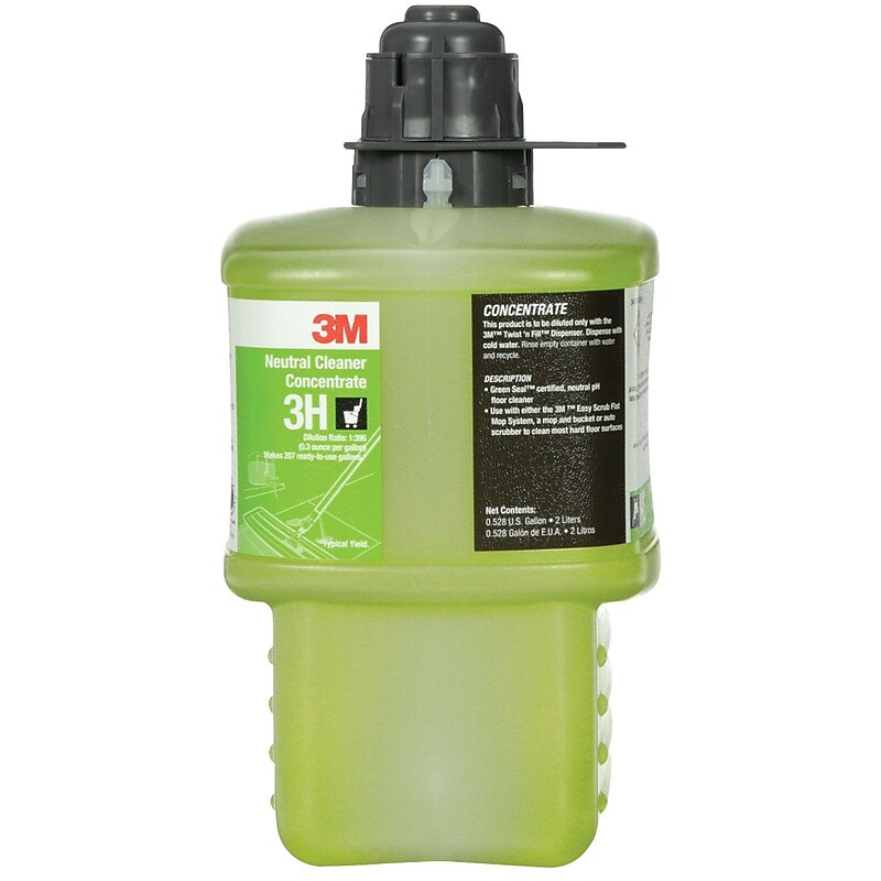 3M Twist N' Fill Neutral Cleaner Concentrate, 2 Liter, 6/Case (3H) image 1