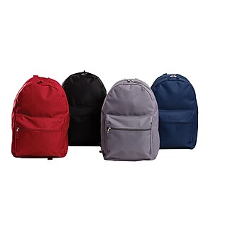 Staples 17" Assorted Backpacks, 40/Carton (51865)