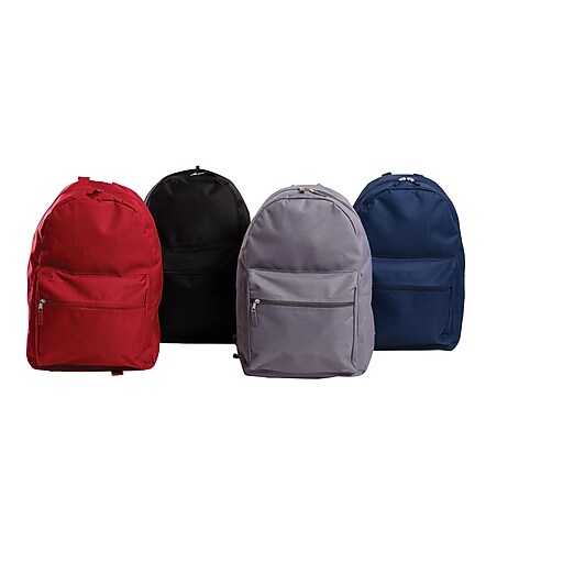 Staples 17" Assorted Backpacks, Case of 40 (51865) at Staples