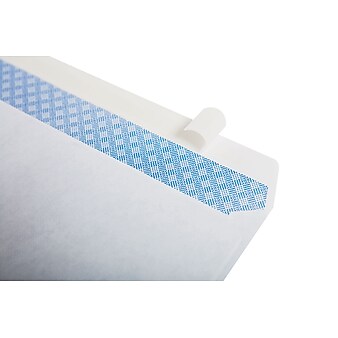 Simply QuickStrip Self Seal Security Tinted #10 Envelope, 4 1/8" x 9 1/2", White, 25/Pack (74049)