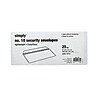 Simply QuickStrip Self Seal Security Tinted #10 Envelope, 4 1/8" x 9 1/2", White, 25/Pack (74049)~#|#~s1102023_sc7