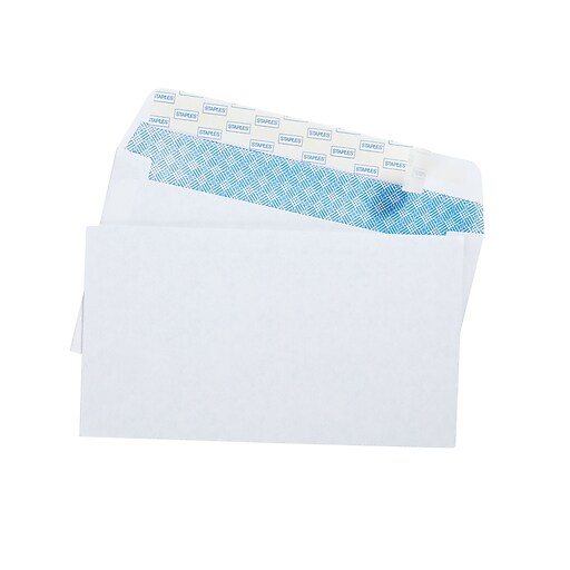 Staples EasyClose SecurityTint 63/4" Envelopes, 100/Box Staples