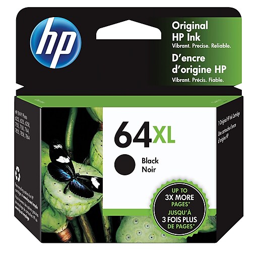 Hp 64xl black original ink cartridge high yield at staples