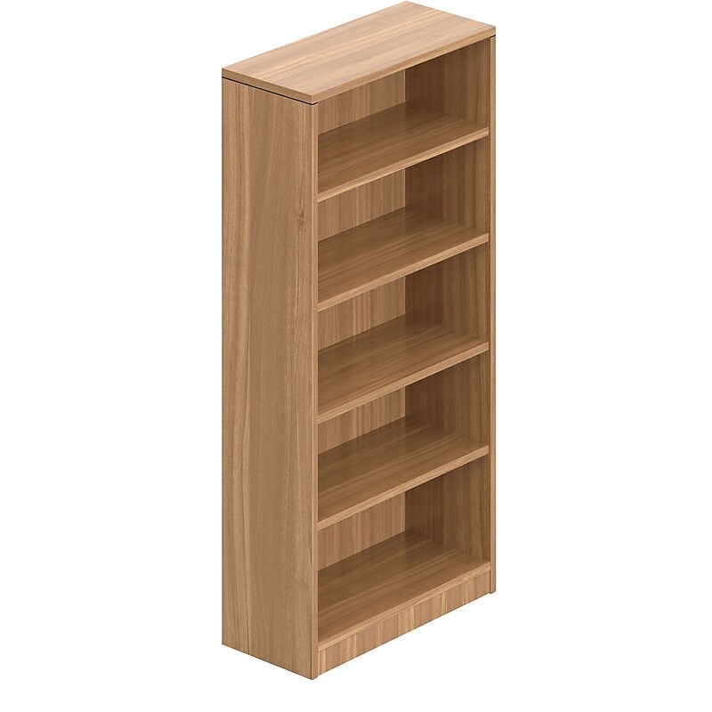 Offices To Go Superior Laminate 4 Shelf Book Case, 71", Autumn Walnut (TDSL71BC-AWL) image 1