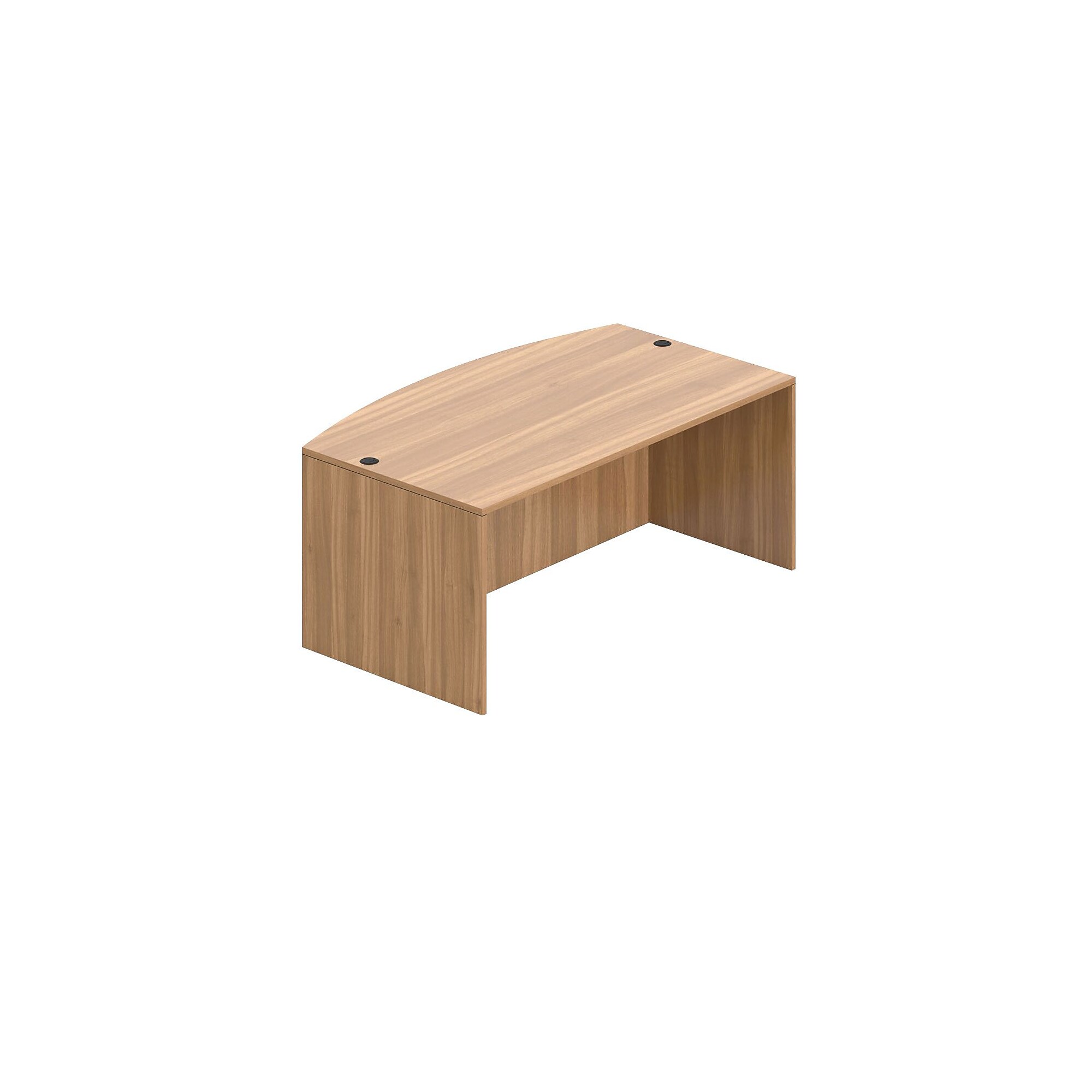 Offices To Go Superior Laminate Bow Front Desk Shell, Autumn Walnut Laminate Sansujyuku sansujyuku.com