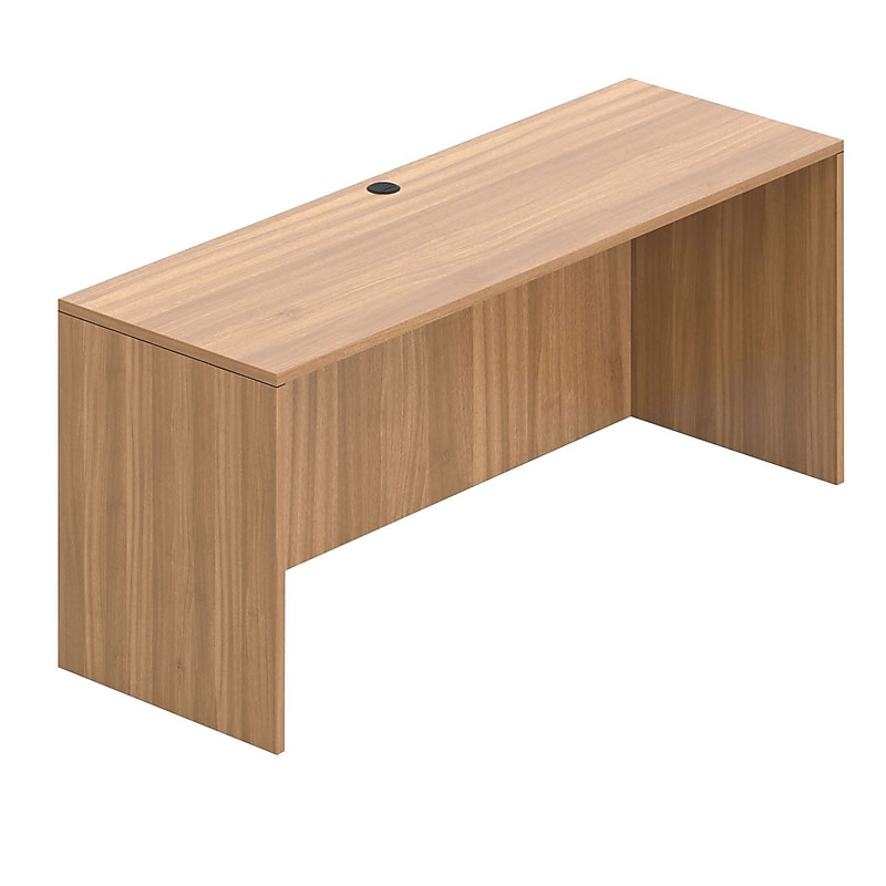 Offices To Go Superior Laminate 71" Credenza Shell, Autumn Walnut Laminate image 1
