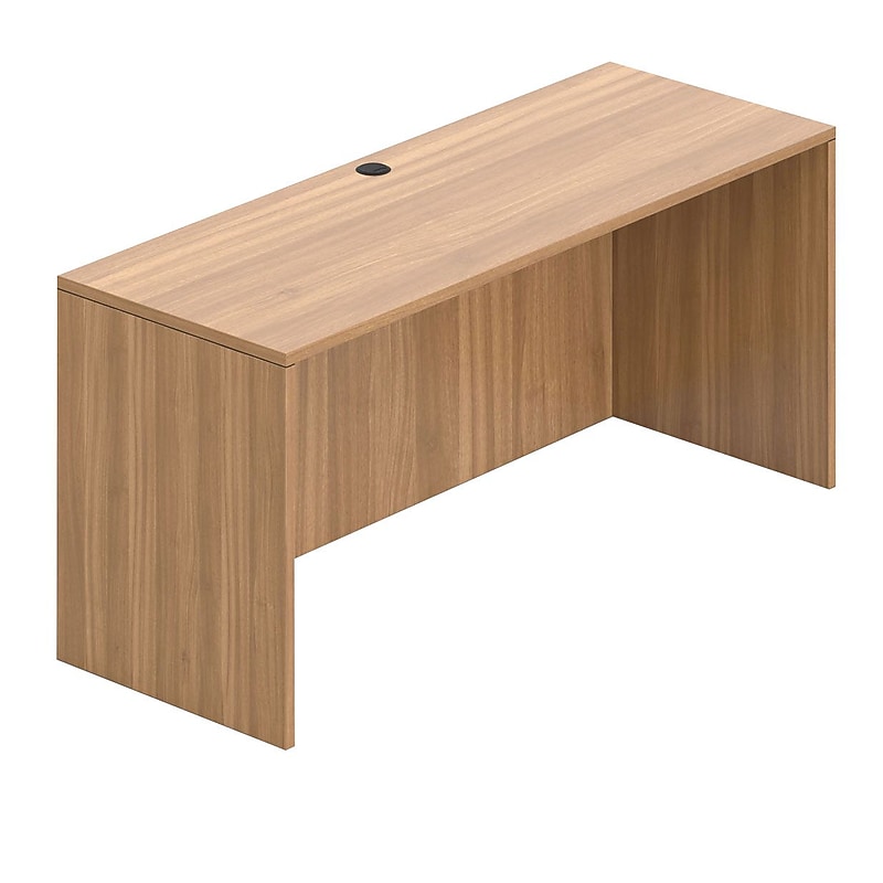 Offices To Go Superior Laminate 66" Credenza Shell, Autumn Walnut Laminate image 1