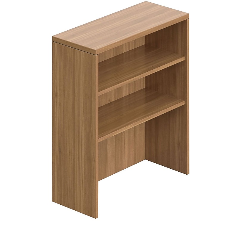 Offices To Go Superior Laminate 36"H Table Top Bookcase, Autumn Walnut Laminate image 1