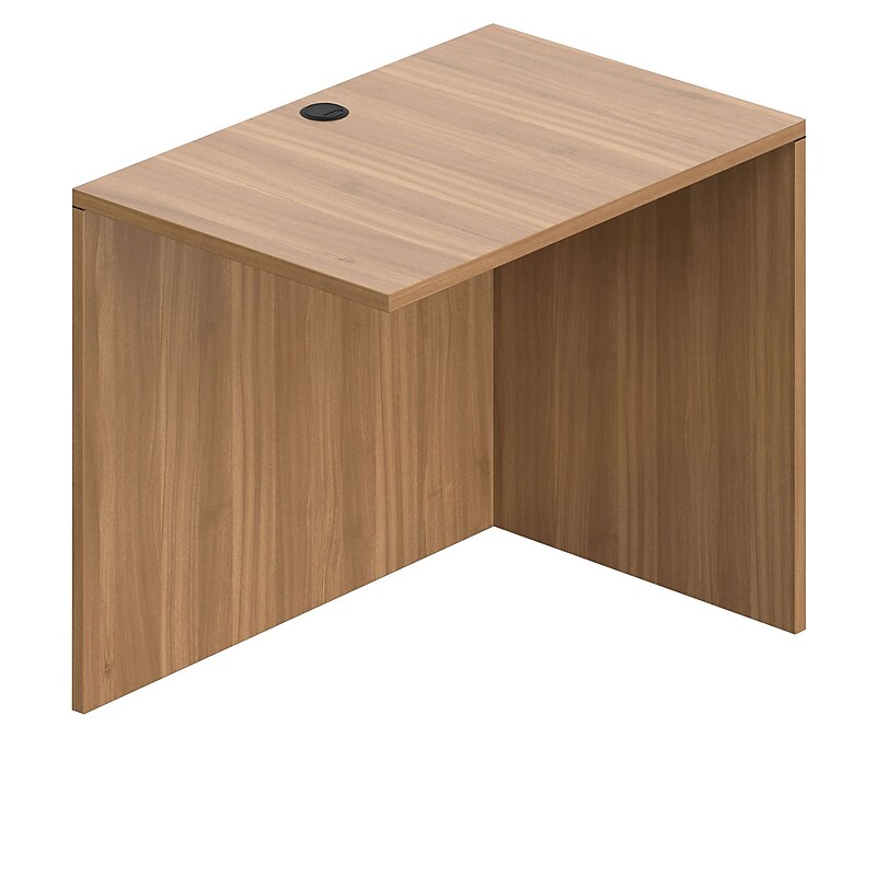 Offices To Go Superior Laminate 36" Return Shell, Reversible, Autumn Walnut Laminate image 1