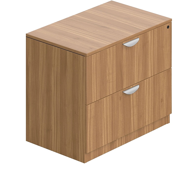 Offices To Go Superior Laminate 2 Drawer Lateral File Cabinet, Lockable, Autumn Walnut (TDSL3622LF-AWL) image 1