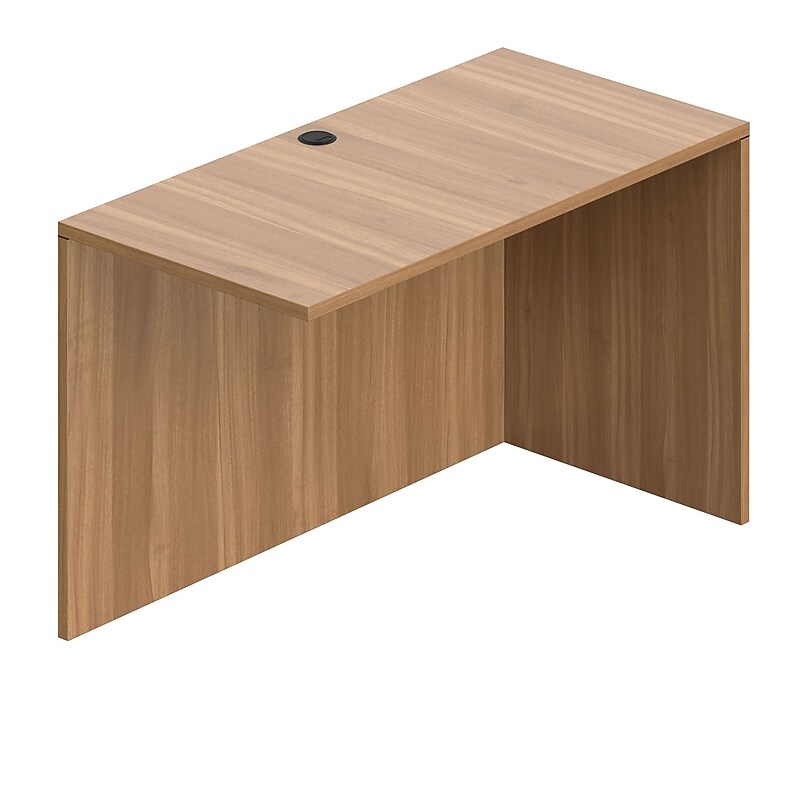 Offices To Go Superior Laminate 48" Return Shell - Reversible, Autumn Walnut Laminate image 1