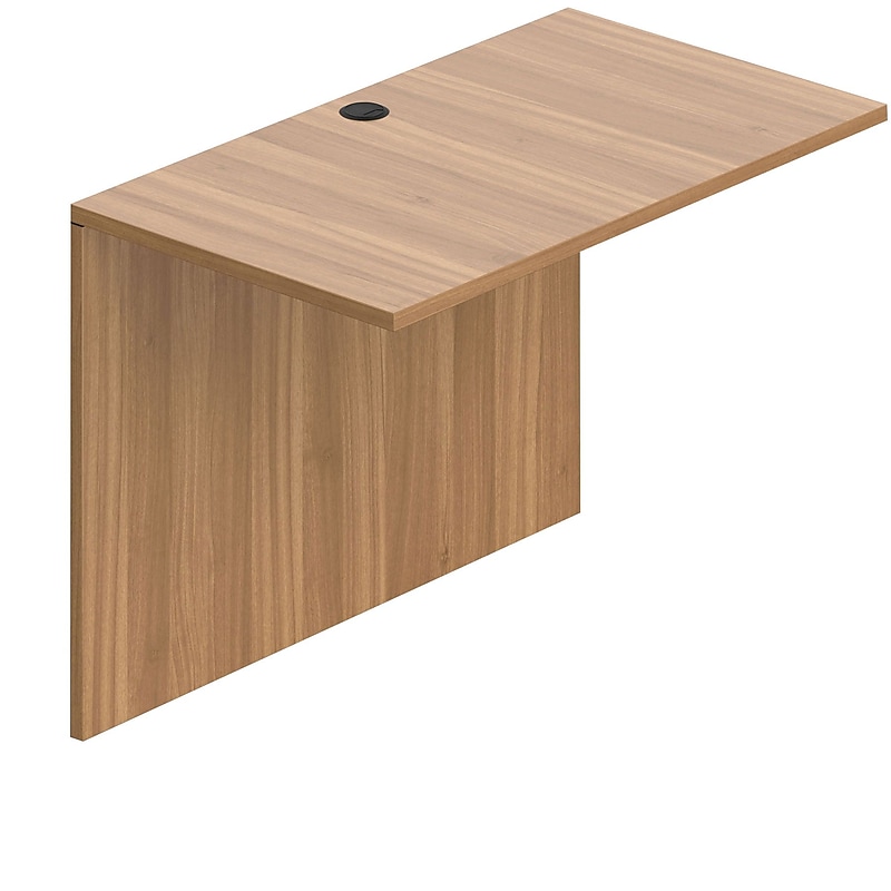 Offices To Go Superior Laminate 42" Flush Bridge, Autumn Walnut Laminate image 1