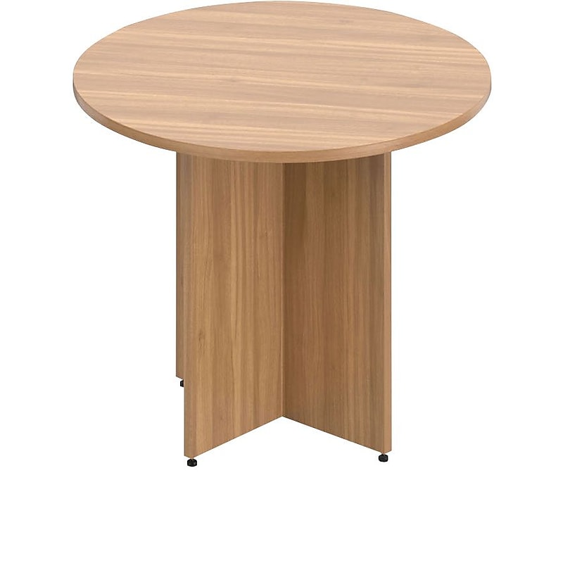 Offices To Go Superior Laminate 36" Round Table, Autumn Walnut (TDSL36R-AWL) image 1