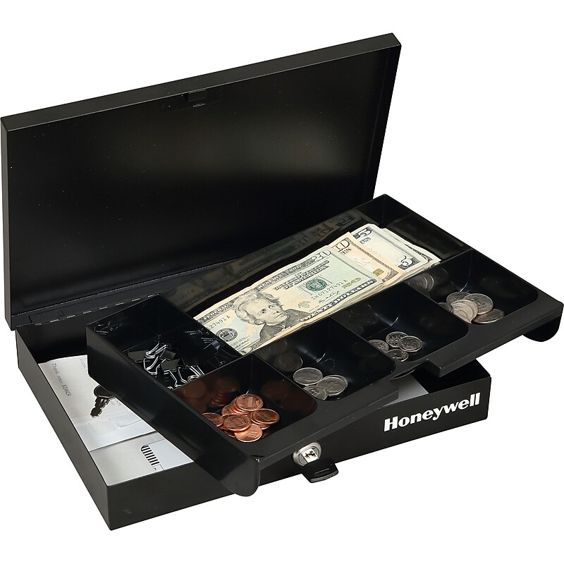 Honeywell Low Profile Cash Box, 6 Compartments (6212) image 1
