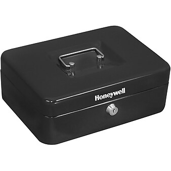 Honeywell Cash Management Box, 4 Compartments, Black (6202)