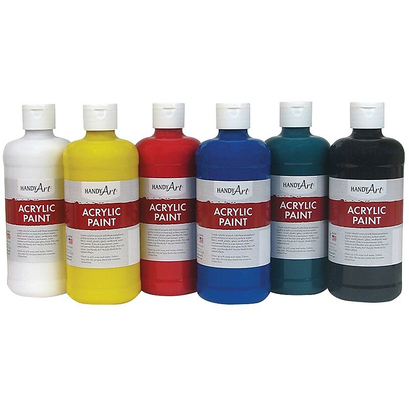 Handy Art Acrylic Paint 16oz 6 Set Student image 1