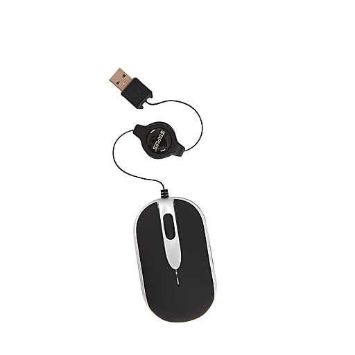 Mini wired mouse USB retractable optical mouse free drive office gaming mouse JE 